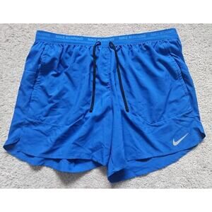 Nike Stride Men's Dri-FIT 5'' 2-in-1 Running Shorts Sz Small Blue FN2992-480 NWT